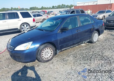 2007 Honda Accord 2.4 Vp из США, поврежденный, VIN 1HGCM56137A021820